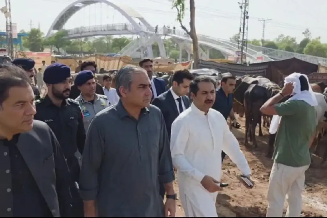 وزیر داخلہ محسن نقوی کا مویشی منڈی کا دورہ، سہولیات کا جائزہ لیا