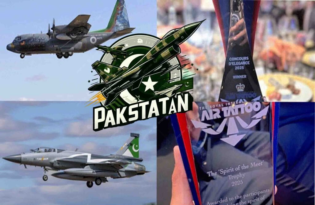 پاکستان ایئر فورس کے جے ایف-17 اور سی-130 طیارے لندن میں منعقدہ RIAT 2025 میں بین الاقوامی ایوارڈز جیتنے میں کامیاب۔