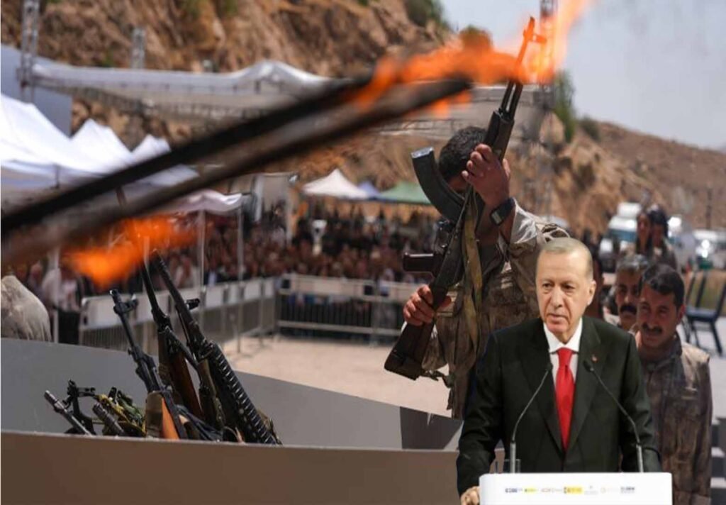 ترکی میں PKK کی غیر مسلح ہونے کی علامتی تقریب