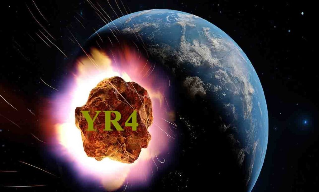 شہابی پتھر YR4 چاند سے ٹکرانے کے امکانات کے ساتھ خلا میں گردش کر رہا ہے
