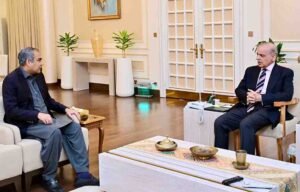 وزیراعظم شہباز شریف اور محسن نقوی کی ملاقات کا منظر