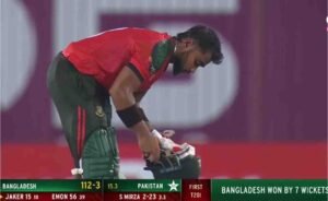 بنگلہ دیش نے پہلے ٹی20 میں پاکستان کو ہرا کر سیریز میں برتری حاصل کر لی