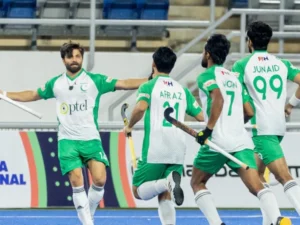 پاکستان ہاکی ٹیم کے کھلاڑی، بھارت میں ایشیا کپ میں شرکت نہ کرنے کا حکومتی فیصلہ