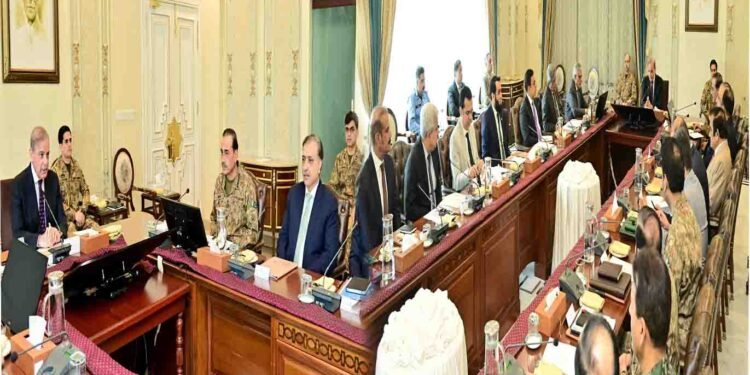 وزیراعظم شہباز شریف انسداد دہشت گردی اسٹیئرنگ کمیٹی اجلاس کی صدارت کرتے ہوئے