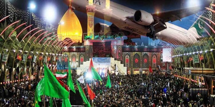 "پی آئی اے کا اربعین کیلئے زائرین کو لے جانے والا خصوصی طیارہ روانگی کے لیے تیار"