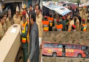 ژوب میں مسافروں کی شہادت کے بعد جائے وقوعہ و میتوں کی تصویر