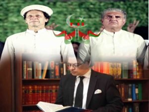 سلمان اکرم راجہ میڈیا سے گفتگو کرتے ہوئے، اڈیالہ جیل کے باہر