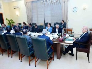 وزیراعظم شہباز شریف اعلیٰ سطحی کمیٹی کے اجلاس کی صدارت کرتے ہوئے