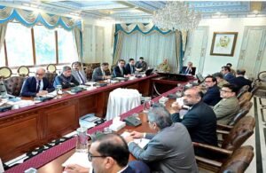 وزیراعظم شہباز شریف نجکاری پر اجلاس کی صدارت کرتے ہوئے