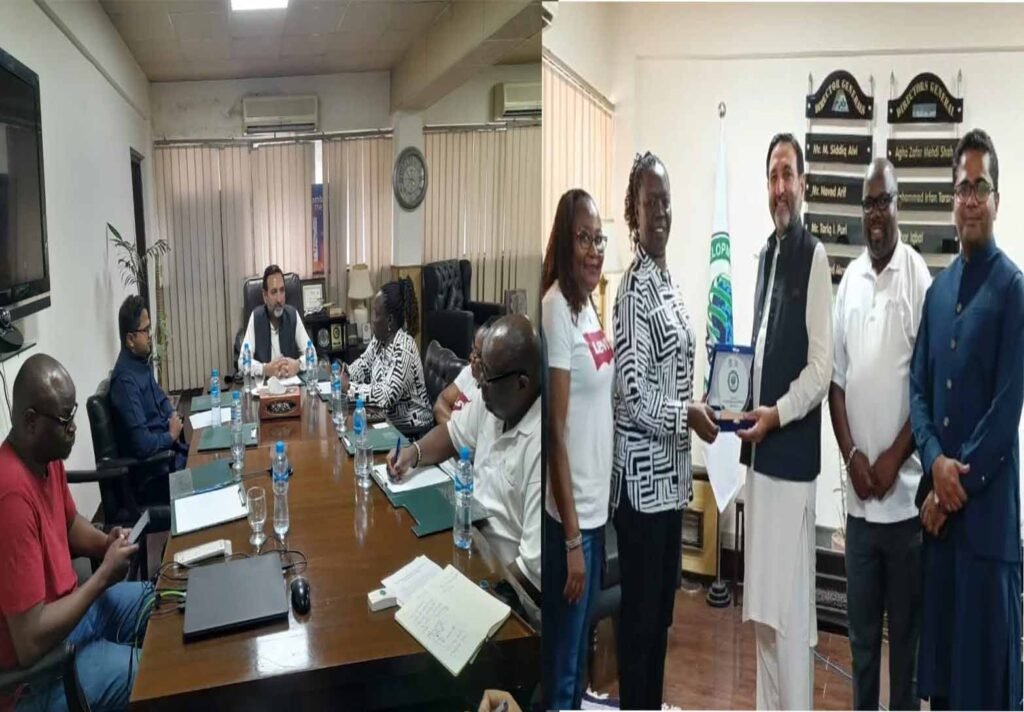 ‫کینیا کا وفد TDAP چیف ایگزیکٹو سے ملاقات کرتا ہوا‬