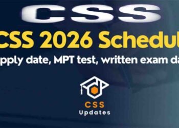 سی ایس ایس امتحان کی تیاری میں مصروف نوجوان امیدوار 2026