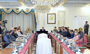 وزیرِ اعظم شہباز شریف سیلاب متاثرین کے لیے امدادی اجلاس کی صدارت کرتے ہوئے