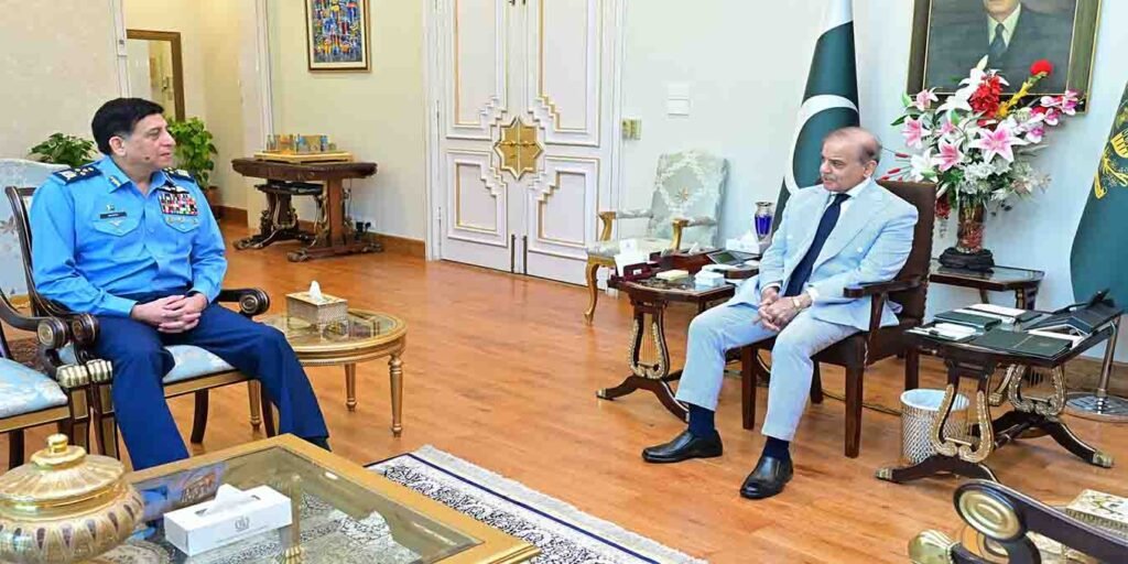 وزیراعظم سے ایئرچیف مارشل ظہیر احمد بابر سدھو کی ملاقات
