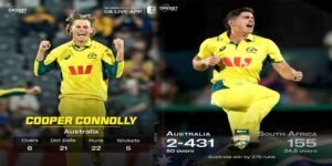 آسٹریلیا کی شاندار جیت مگر سیریز جنوبی افریقہ کے نام – تیسرے ون ڈے کا تاریخی لمحہ