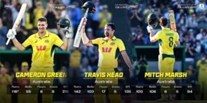 آسٹریلیا بمقابلہ جنوبی افریقہ تیسرے ون ڈے میں 431 رنز