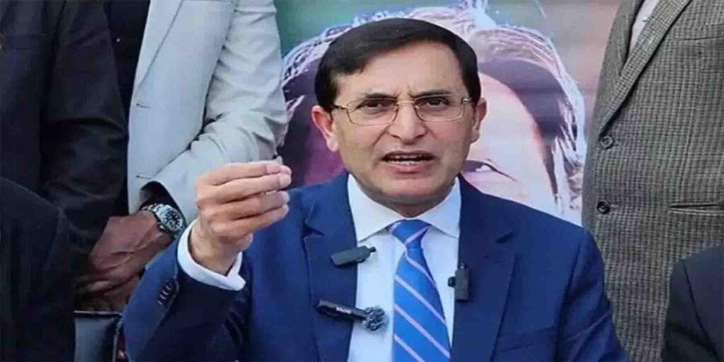 پی ٹی آئی چیئرمین بیرسٹر گوہر کا سینیٹ اور اسمبلیوں سے استعفوں پر مؤقف