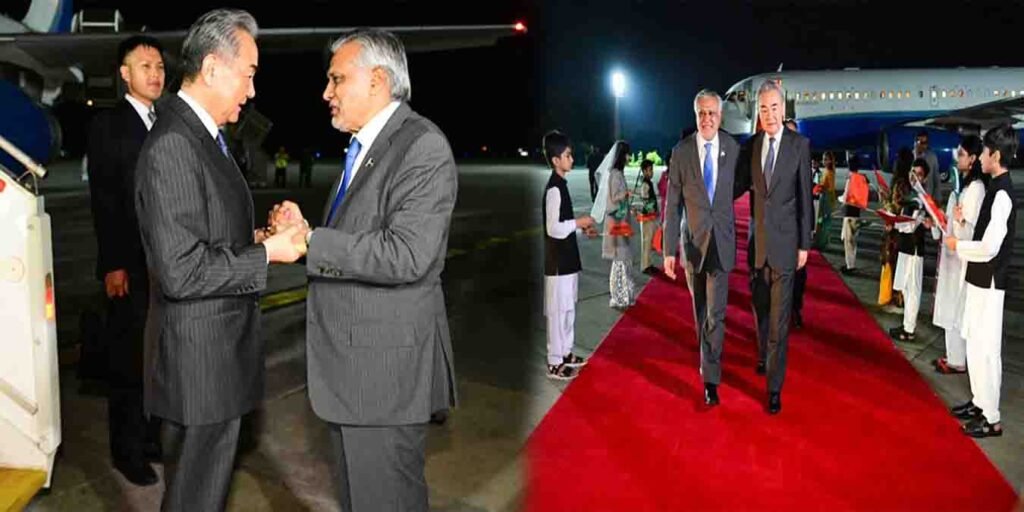 چینی وزیر خارجہ وانگ ژی تین روزہ سرکاری دورے پر اسلام آباد پہنچ گئے