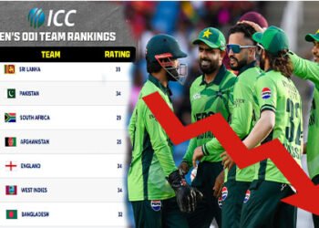 آئی سی سی ون ڈے رینکنگ میں پاکستانی ٹیم پانچویں نمبر پر
