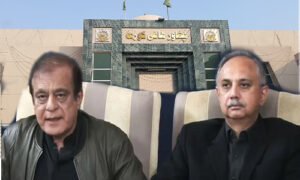 پشاور ہائی کورٹ میں عمر ایوب اور شبلی فراز کی نااہلی کی سماعت