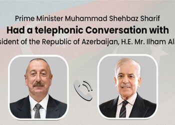 وزیرِاعظم شہباز شریف اور صدر آذربائیجان الہام علییف کا ٹیلیفونک رابطہ، امن معاہدے پر گفتگو
