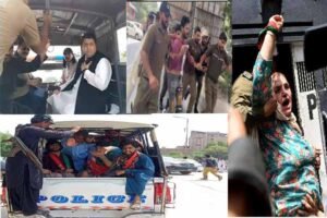 عمران خان کی رہائی کیلئے ملک گیر احتجاج میں پی ٹی آئی کارکن گرفتار