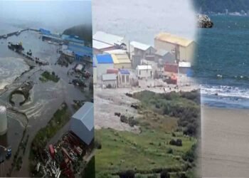 روس کے کمچٹکا خطے میں 600 سال بعد آتش فشاں سے لاوا خارج ہوتا ہوا منظر