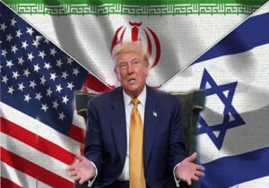 ڈونلڈ ٹرمپ ایران کے خلاف بیان دیتے ہوئے