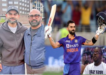 ویرات کوہلی کی لندن میں سفید داڑھی کے ساتھ نئی تصویر