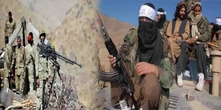 خیبرپختونخوا میں سکیورٹی فورسز فتنہ الخوارج دہشتگردوں کے خلاف آپریشن کرتی ہوئی