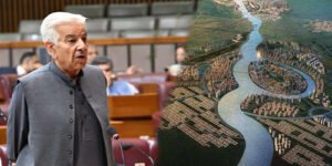 آبی گزرگاہوں پر غیرقانونی کمرشل تعمیرات سیلابی نقصان کا سبب خواجہ آصف