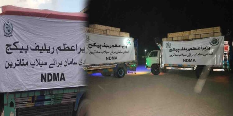 این ڈی ایم اے سیلاب متاثرین امداد کے تحت خانیوال کے لیے ایک ہزار خیمے روانہ