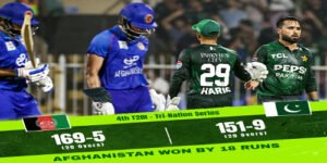 افغانستان بمقابلہ پاکستان کرکٹ میچ