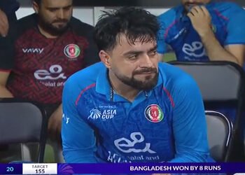 افغانستان بنگلادیش میچ میں افغانستان کو 8 رنز سے شکست
