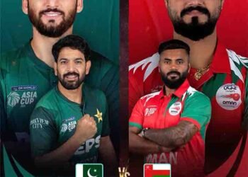 ایشیا کپ ٹی 20 میں پاکستان بمقابلہ عمان میچ