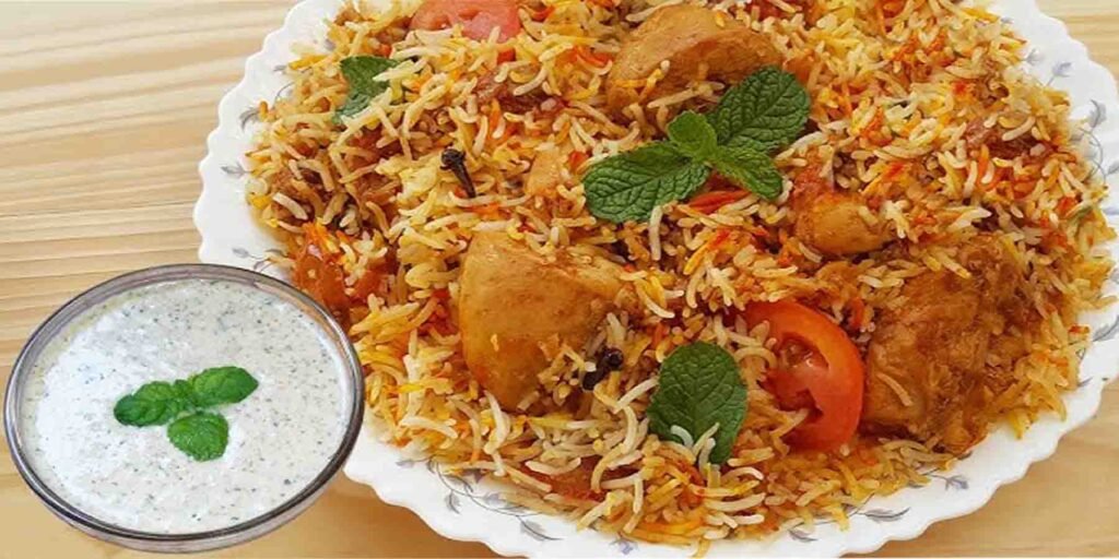 مزیدار چکن دیگی بریانی کی ترکیب اور تیار ڈش