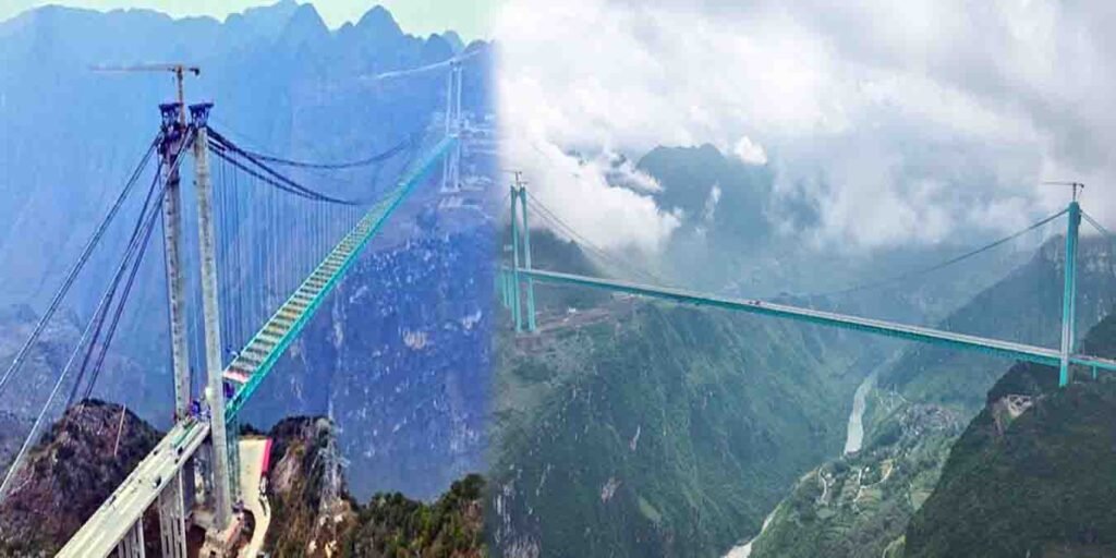 چین میں دنیا کا بلند ترین پل ہواجیانگ گرینڈ کینین برج
