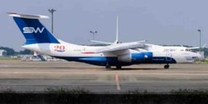 کراچی ایئرپورٹ پر بھارت جانے والی پرواز کی ہنگامی لینڈنگ کی تصویر