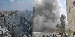 غزہ پر اسرائیلی بمباری سے مسجد، اسپتال اور رہائشی عمارتیں تباہ، 83 فلسطینی شہید