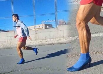 ہیلز پہن کر عالمی ریکارڈ