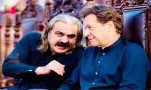 وزیراعلیٰ خیبر پختونخوا علی امین گنڈاپور پشاور جلسے کا اعلان کرتے ہوئے