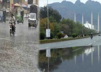 مون سون بارشوں کی پیشگوئی کے بعد اسلام آباد اور پنجاب میں بارش کا منظر