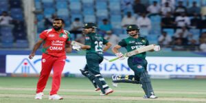 پاکستان بمقابلہ عمان میچ پاکستان کا 161 رنز کاہدف