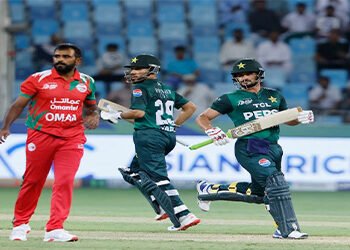 پاکستان بمقابلہ عمان میچ پاکستان کا 161 رنز کاہدف