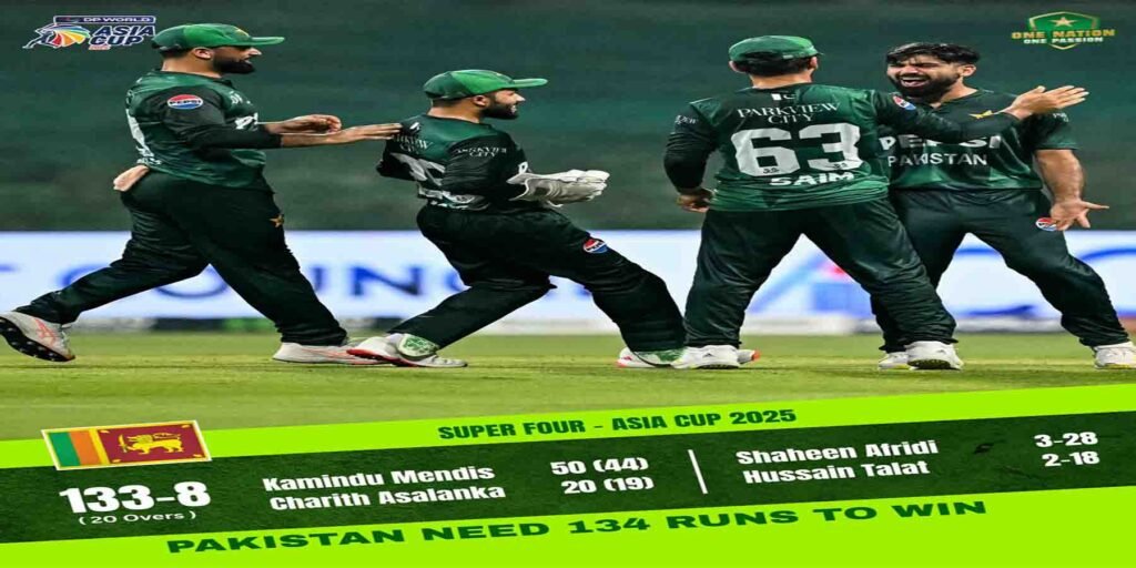 ایشیا کپ میں پاکستان بمقابلہ سری لنکا میچ کی جھلکیاں