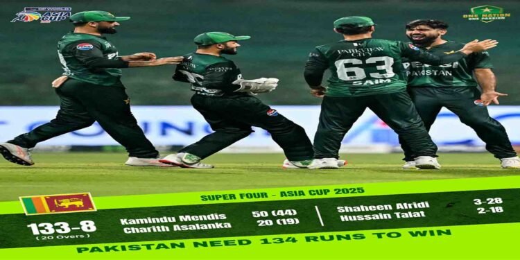 ایشیا کپ میں پاکستان بمقابلہ سری لنکا میچ کی جھلکیاں