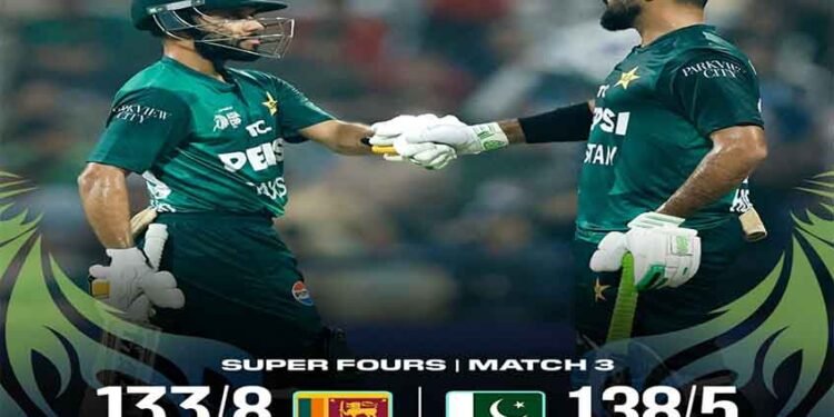 پاکستان بمقابلہ سری لنکا ایشیا کپ 2025 سپر فورز میں پاکستان کی فتح