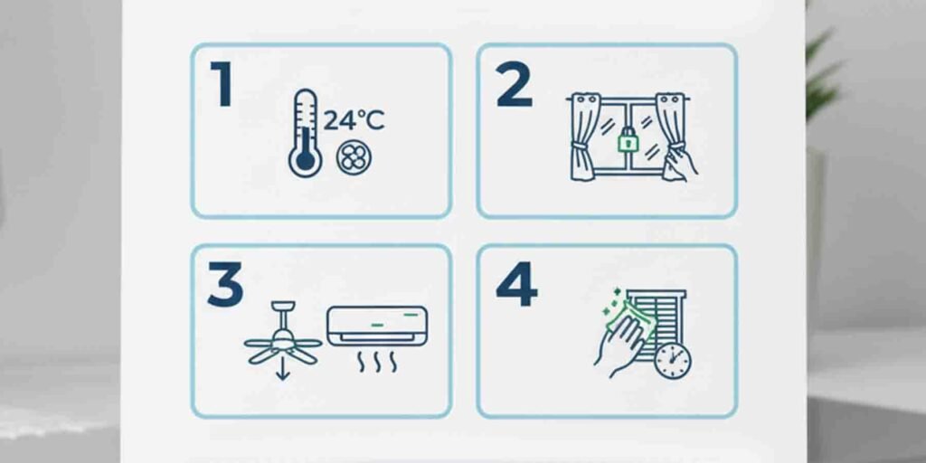 ایئر کنڈیشنر میں بجلی بچانے کے طریقے