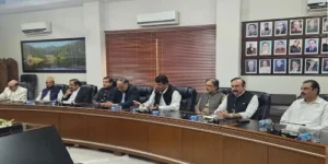 آزاد کشمیر میں حکومت کا جوائنٹ عوامی ایکشن کمیٹی سے مذاکرات کا منظر