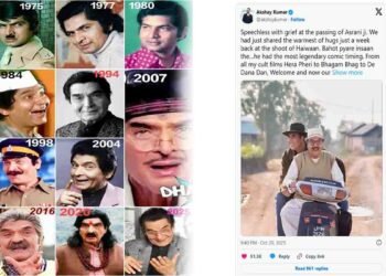 اکشے کمار گوردھن اسرانی کی موت پر افسردہ