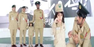 دبئی پولیس کے افسران نے 3 سالہ سارہ نبیل کو خصوصی وردی پہنائی
